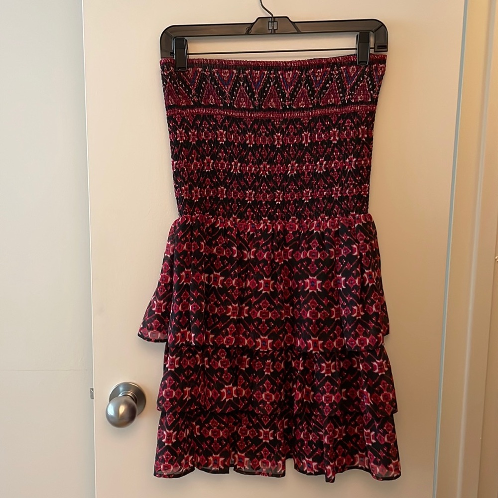 Joie strapless ruffled dress
